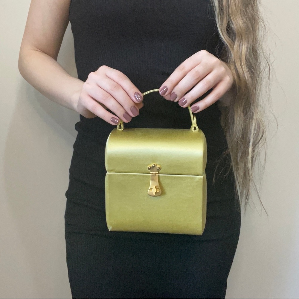 SOLD Bottega Veneta Satin Top Handle Bag